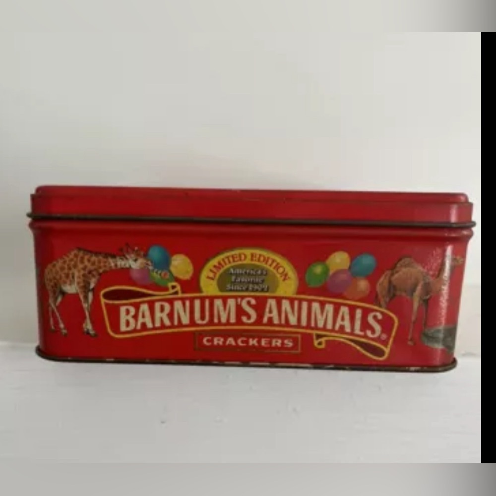 Vintage 1989 BARNUM’s ANIMALS Crackers Limited Edition Cookie Tin Nabisco - Picture 2 of 10